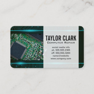 Visite Carte de circuit imprimé technologique Carte de
