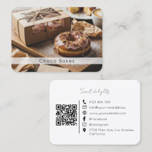 Visite Carte de code QR de boulangerie artisanale de douc