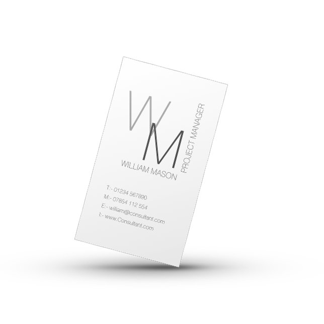 Visite Carte de code QR professionnelle blanche simple et (Créateur téléchargé)