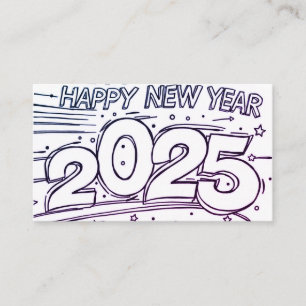 Visite Carte de coloriage Bonne année 2025 do-it-yourself