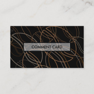 Visite carte de commentaire blur de café