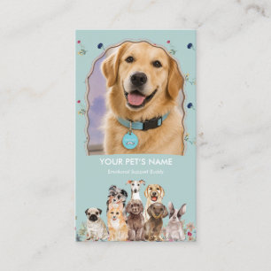 Visite Carte de commerce de chien de thérapie