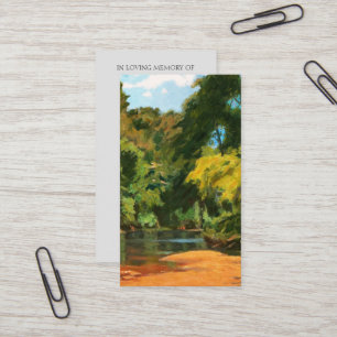 Visite Carte de condoléances avec image commémorative