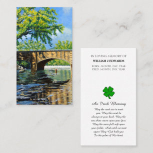 Visite Carte de condoléances avec photo en souvenir affec