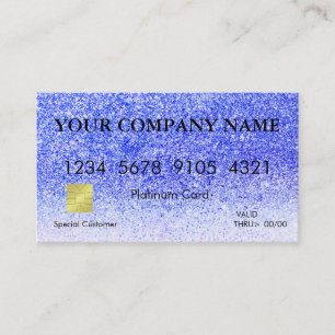 Visite Carte de crédit Parties scintillant élégante