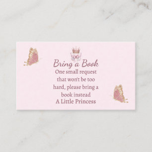 Visite Carte de demande de livre de la princesse Pink Gol