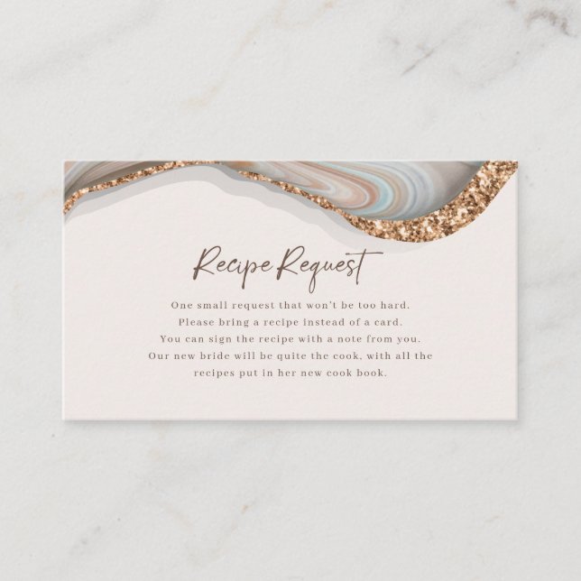 Visite Carte de demande de recette de pierre de marbre Ag (Devant)