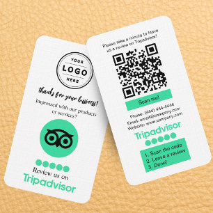 Visite Carte de demande de révision TripAdvisor avec code