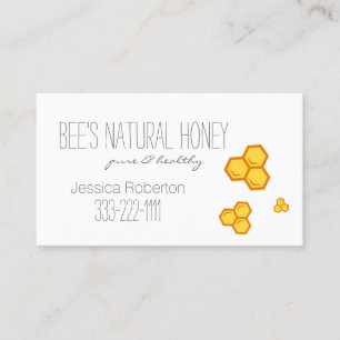 Visite Carte de design Honey Vendeur Beekeeper Honeypeb