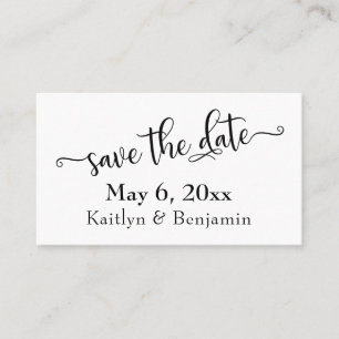 Visite Carte de détails de mariage à conserver 'Save the 