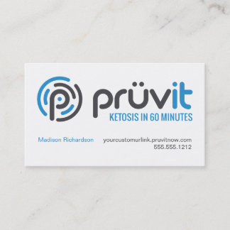 Visite Carte de distributeur de Pruvit