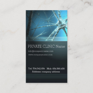 Visite Carte de docteur corps humain de clinique privée