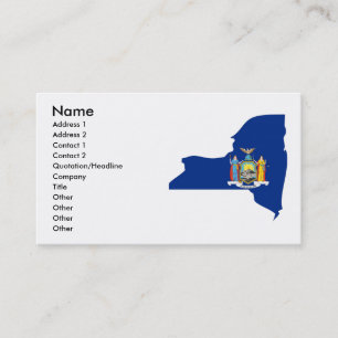 Visite Carte de drapeau de New York