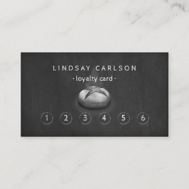 Visite Carte de fidélité à la boulangerie rustique (Devant)