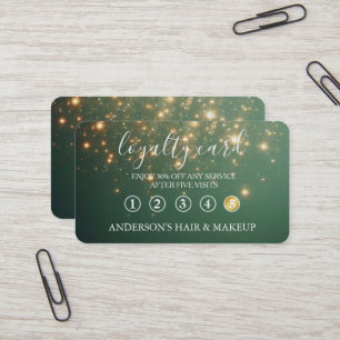 Visite Carte de fidélité à la typographie élégante simple