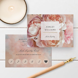 Visite Carte de fidélité au salon Eyelash rose pâle
