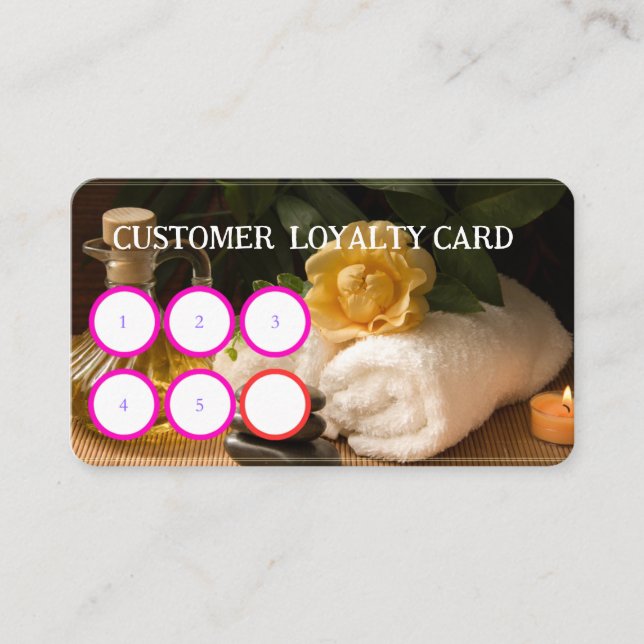 VISITE CARTE DE FIDÉLITÉ CLIENT SPA (Devant)
