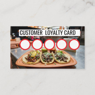VISITE CARTE DE FIDÉLITÉ CLIENT - TAQUERIA