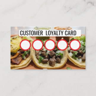 VISITE CARTE DE FIDÉLITÉ CLIENT - TAQUERIA