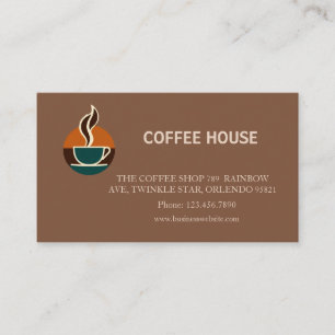 Visite Carte de fidélité de café simple moderne