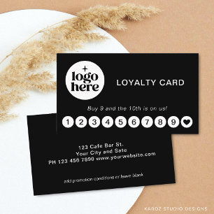 Visite Carte de Fidélité d'Entreprise avec Logo Simple Mo