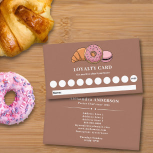 Visite Carte de fidélité du chef pâtissier
