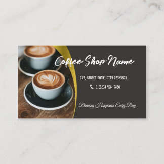 Visite Carte de fidélité entreprise modifiable Café Coffe
