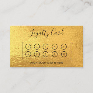 Visite Carte de fidélité Gold