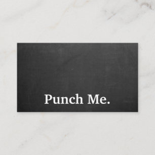 Visite Carte de fidélité minimaliste noire moderne