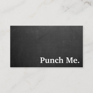 Visite Carte de fidélité minimaliste noire moderne