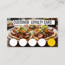 CARTE DE FIDÉLITÉ POUR TAQUERIA - CLIENT 