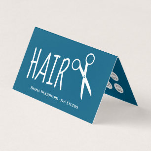 Visite Carte de Fidélité Salon de Coiffure Modern Ocean B