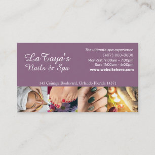 Visite Carte de fidélité Salon/Spa/Nails Modèle