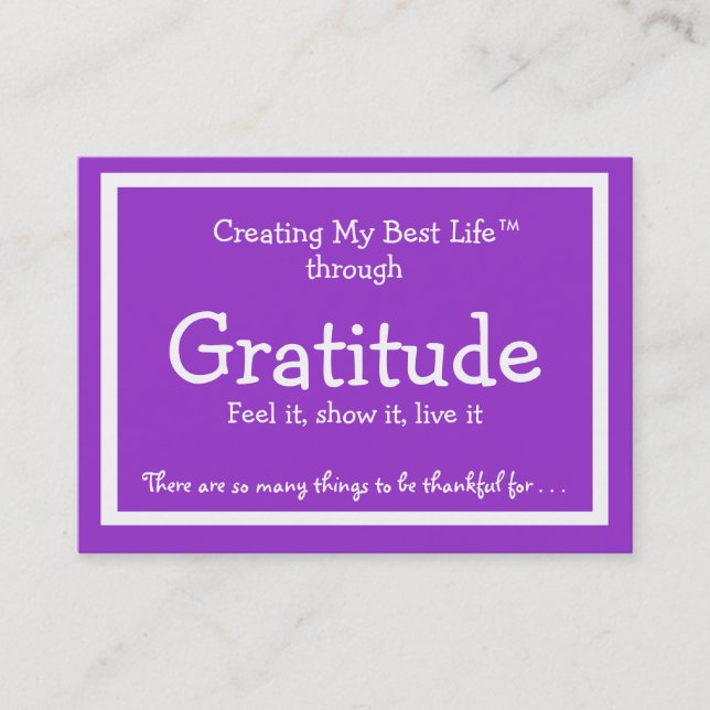 Visite Carte de gratitude (Devant)