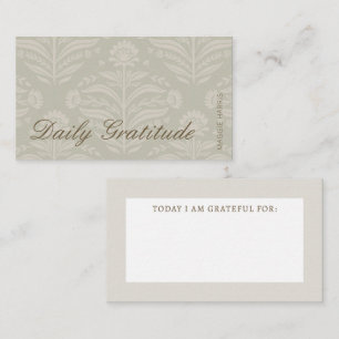 Visite Carte de gratitude quotidienne à motif floral inte