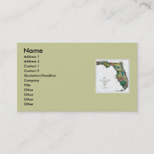 Visite Carte de la Floride et drapeau d'état