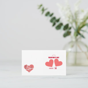 Visite Carte de la Saint-Valentin – Élégante et sincère
