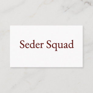 Visite Carte de l'équipe Seder, Carte de Pâque, Fête juiv