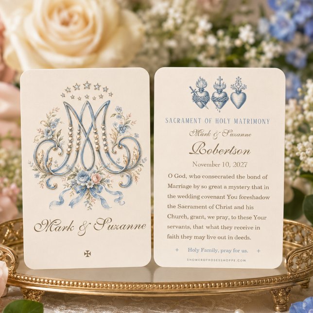 Visite Carte de mariage catholique religieuse  (Créateur téléchargé)