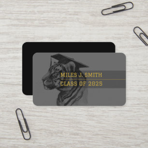 Visite Carte de nom du diplômé