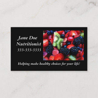 Visite Carte de nutrition de fruit