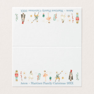 Visite Carte de place de table de personnages de craqueli