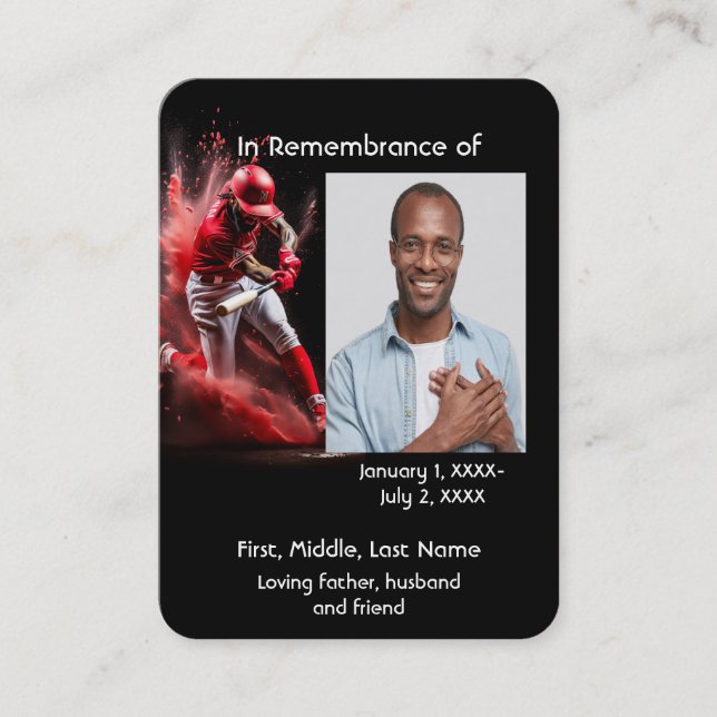 Visite Carte de poche commémorative Baseball Softball  Ma (Devant)