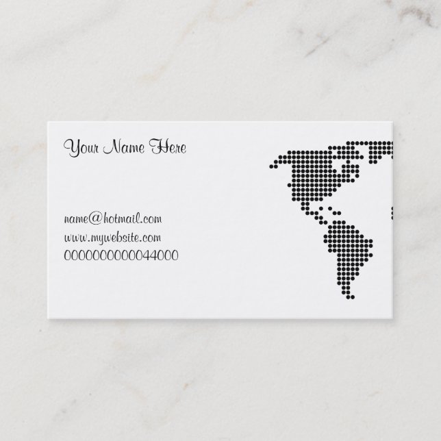 Visite Carte de point de polka, votre nom ici, (Devant)