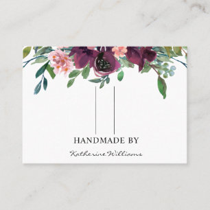 Visite Carte de présentation de barrette à cheveux floral