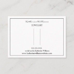 Visite Carte de présentation de barrette Simple Blanc  Ba