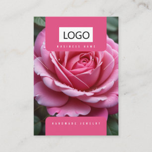 Visite Carte de présentation de bijoux de roses Boucles d
