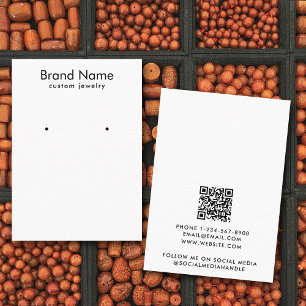 Visite Carte de présentation de bijoux minimaliste modern