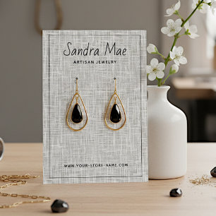 Visite Carte de Présentation de Bijoux Minimaliste Modern