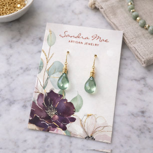 Visite Carte de Présentation de Bijoux Pailletée Or avec